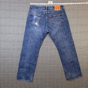 Levi's 501 Men's Jeans Blue Denim Classic Straight Fit Size 34x29